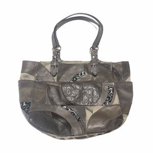 Coach Ocelot Patchwork Tote Handbag